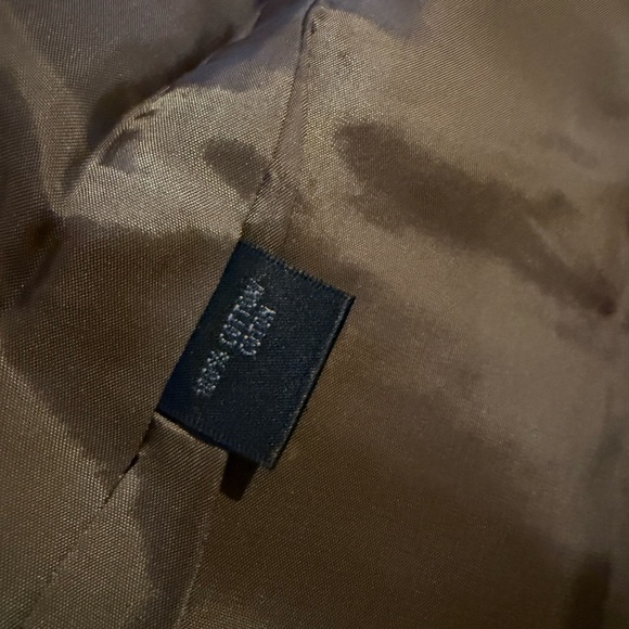 Lafayette 148 Blazer Women's Size 6 Brown Ivory Jacket 3/4 Sleeve Button Cotton - Picture 10 of 15